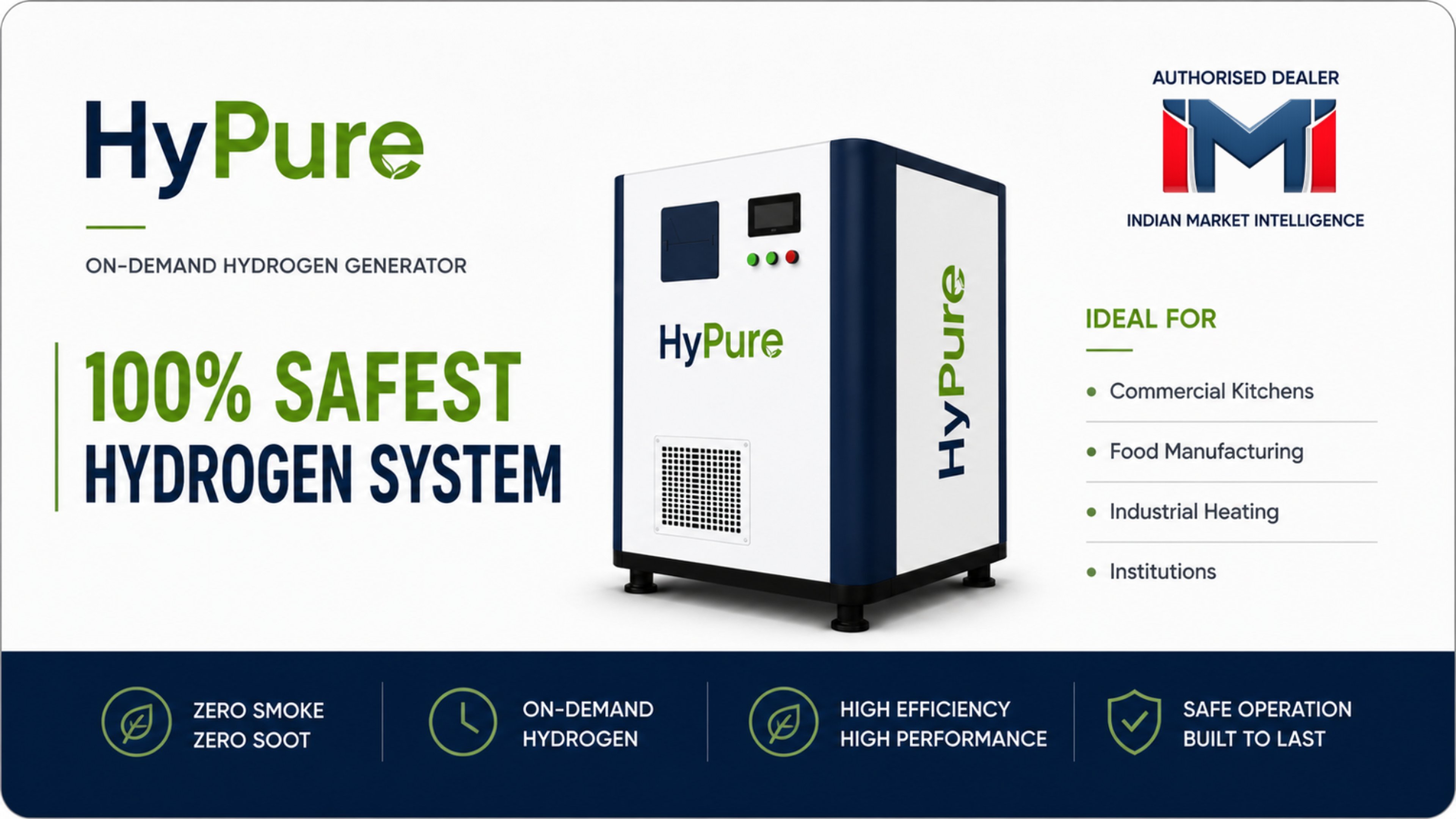 HyPure On-Demand Hydrogen Generator — 100% Safest Hydrogen System
